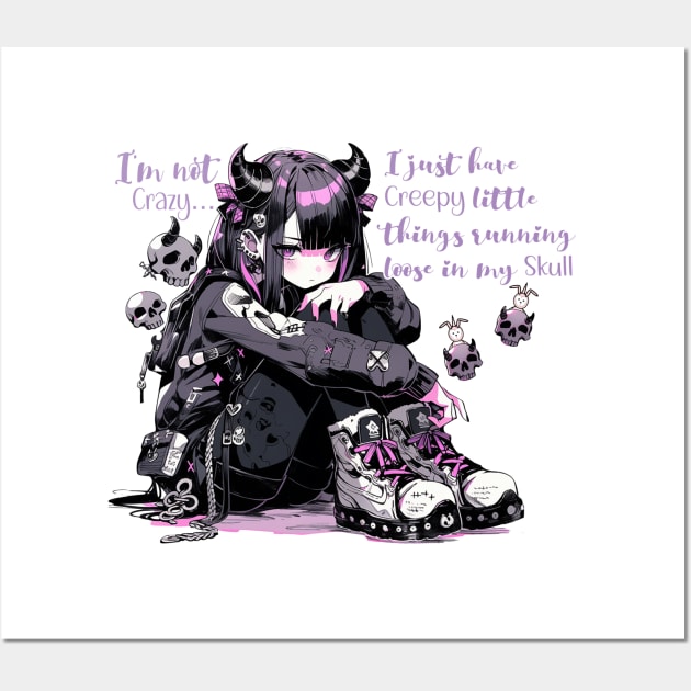 Goth Girls - e girl - Punk Girl Wall Art by PlayfulPandaDesigns